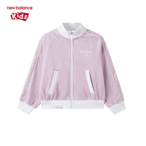 NewBalance女童天鹅绒立领夹克