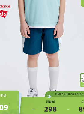New Balance nb童装男女儿童夏季运动透气时尚梭织短裤ND7VE25063