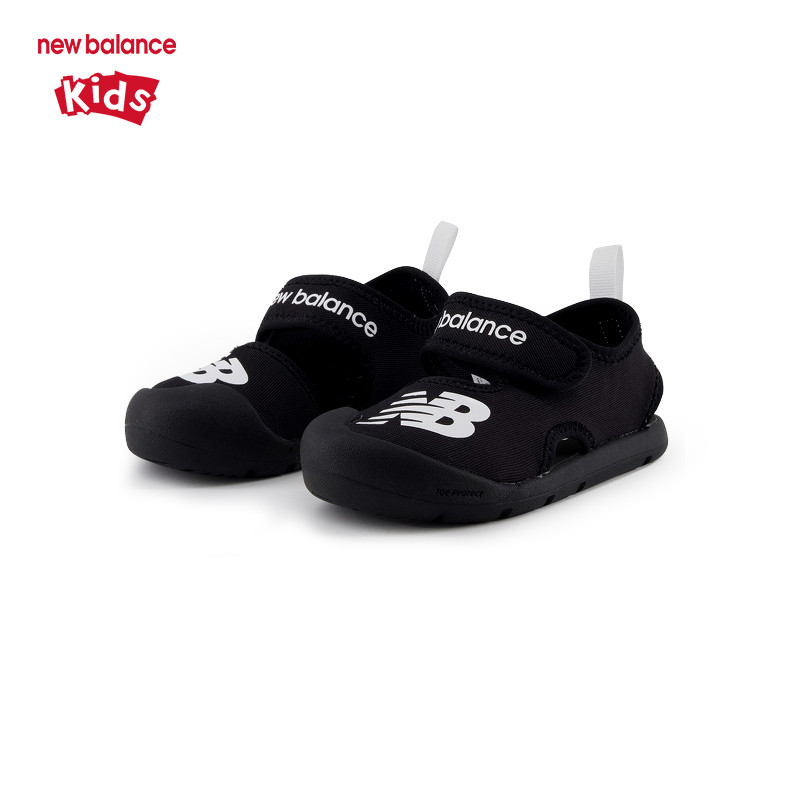 New Balance nb童鞋小童0-4岁新款黑色舒爽软底防滑凉鞋CRSR