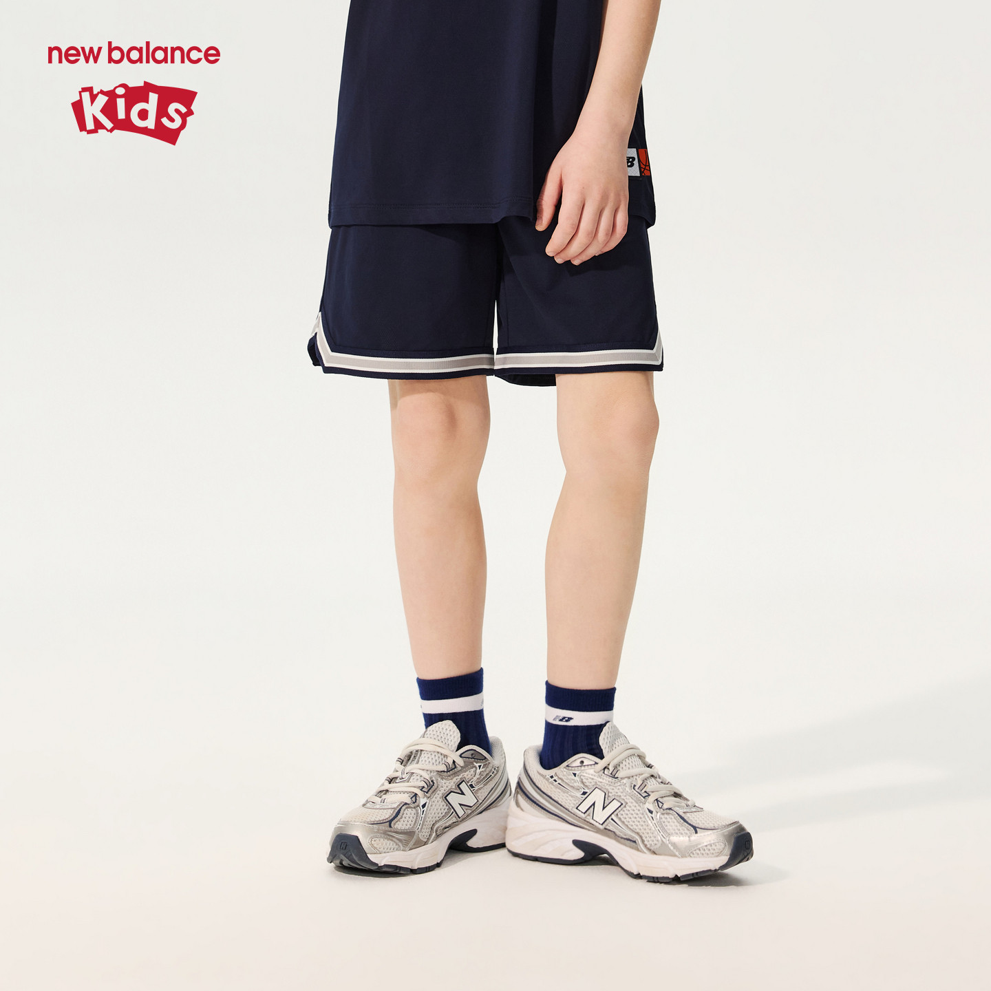 【凉感吸湿速干】New Balance nb童装男女童运动短裤ND7VG22063