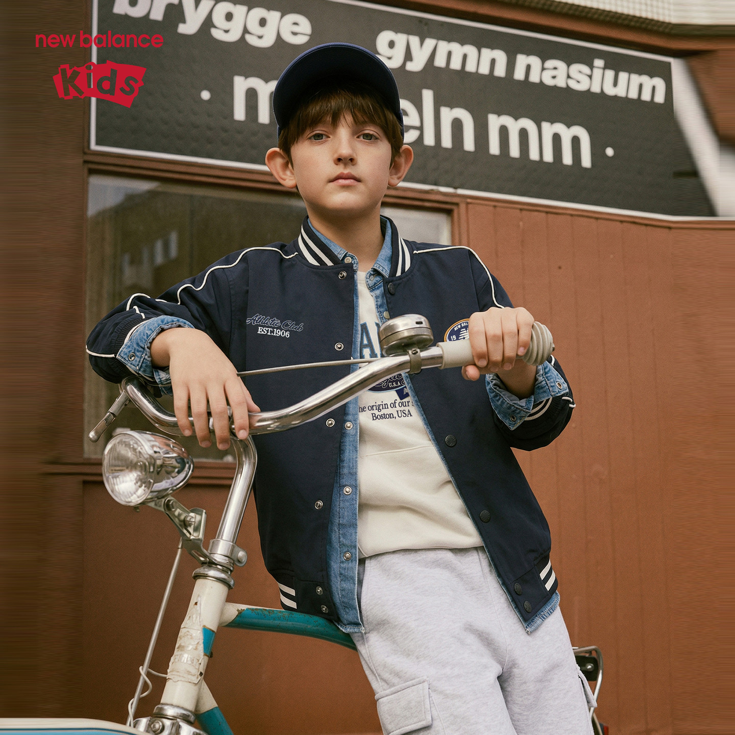 New Balance nb童装儿童男女26年春新款棒球服简约外套ND7AG1E013