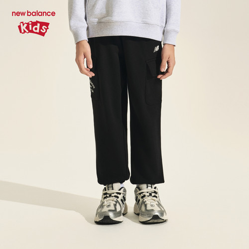 New Balance nb童装儿童男女秋季新款时尚抽绳针织长裤ND4LF3E063