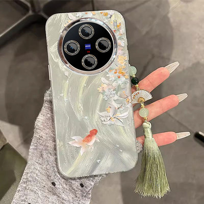 适用VIVOX系列桂花锦鲤手机壳