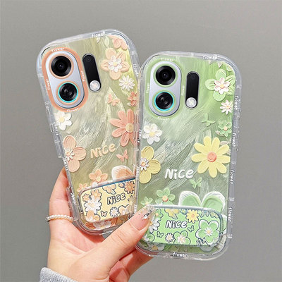 适用OPPOK系列油画花朵手机壳