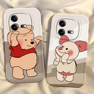 适用于iQOONEO8手机壳新款NEO5活力版Z7全包z1x软硅胶NEO855竞速版vivo情侣iQOO11s不会撞壳的可爱防摔保护套