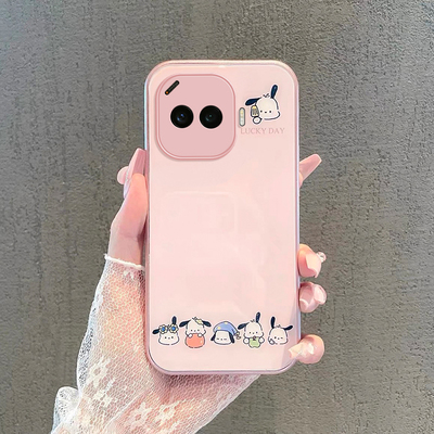 适用IQOOZ11turbo粉色小狗手机壳