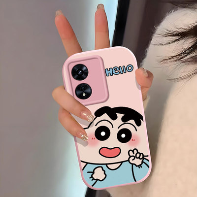 适用OPPOA系列手机壳比耶小新