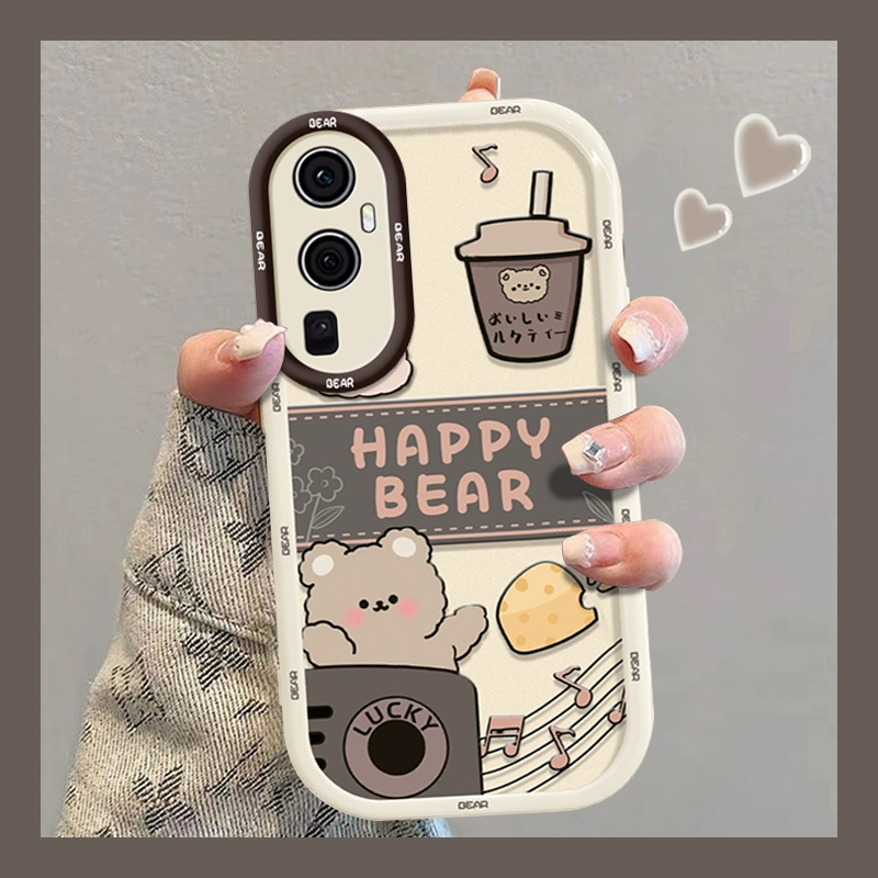 OPPOReno系列手机壳音乐小熊