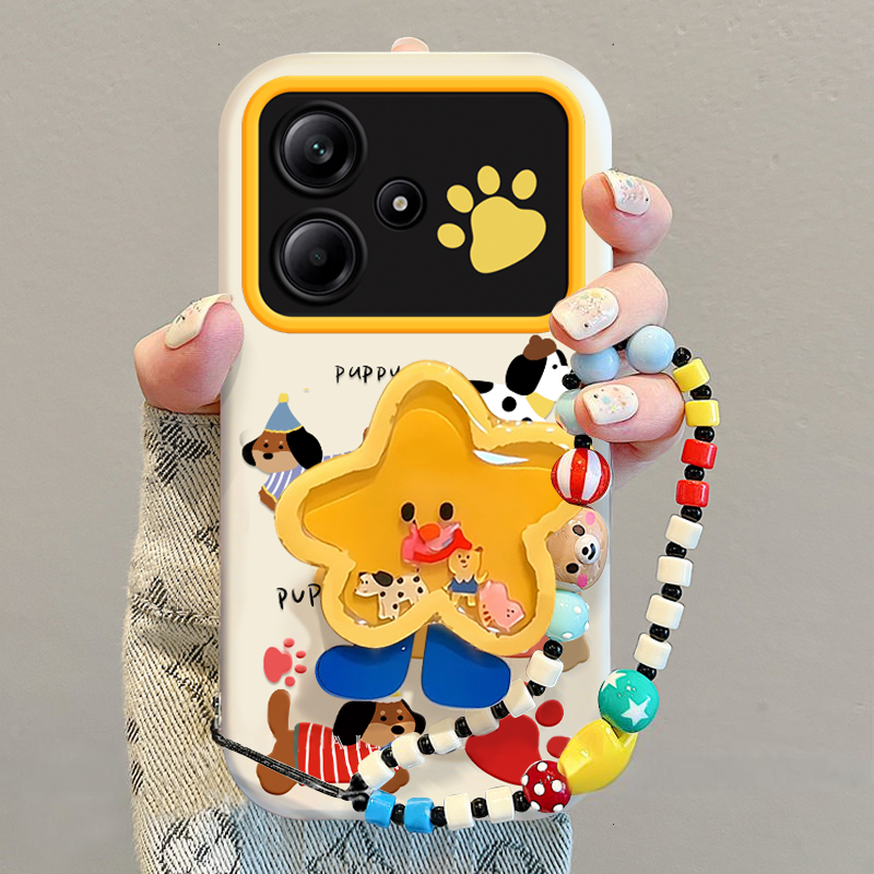 适用红米note系列狗狗爪子手机壳