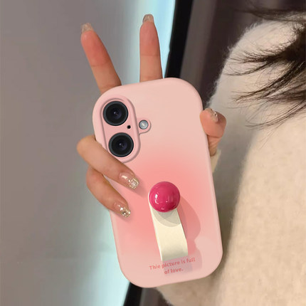 适用苹果16手机壳iPhone15Promax新款ip14渐变13晕染12Pro精孔11防摔保护套Xsmax少女心8plus指环6s全包SE2潮