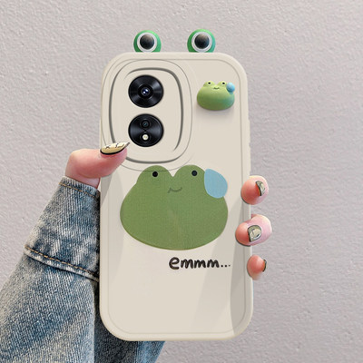 OPPOA系列手机壳立体眼睛青蛙