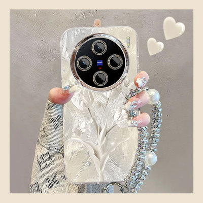 适用VIVOX系列手机壳郁金香ins