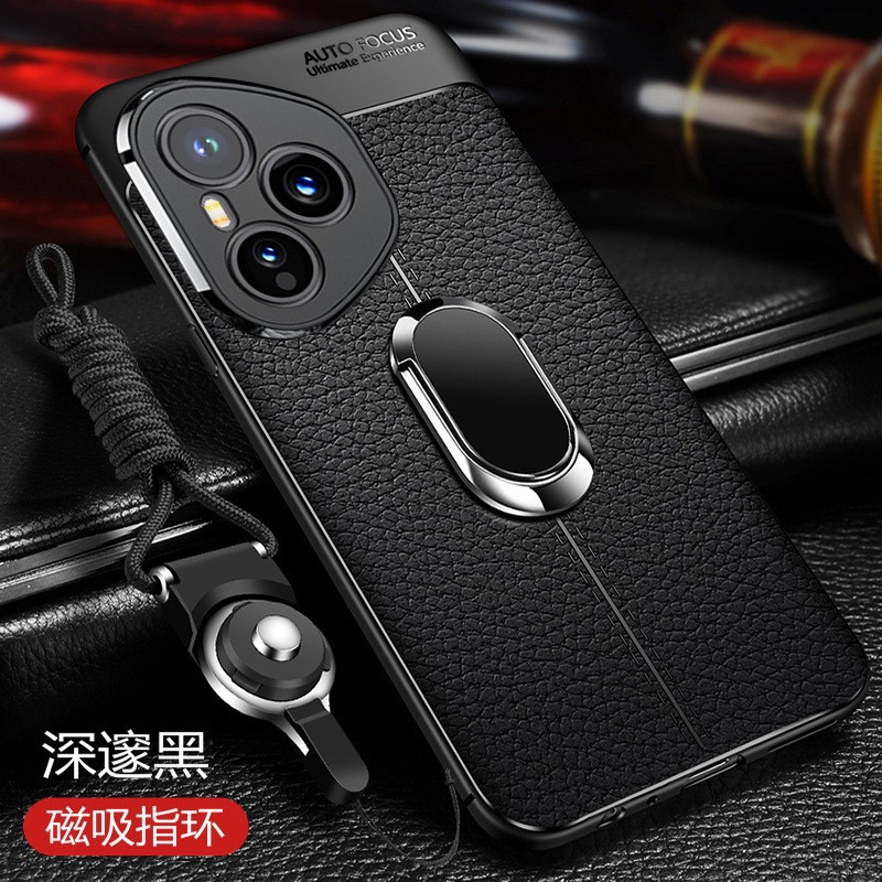 Honr荣耀400手机壳honor400pro保护套DNN一AN00磁吸支架DNP磨砂hor4 dnpan00全包p盒honr40 por男DNNAN00黑色