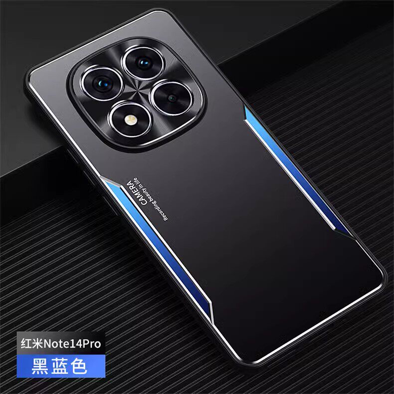 5G redmi红米note14p noet直边not14pro手机壳n0te14 nte14por nt14peo金属nt9pr0 noto14g外套nate notepro4