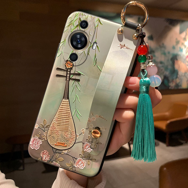 日韩艺术商务琵琶花鸟腕带适用