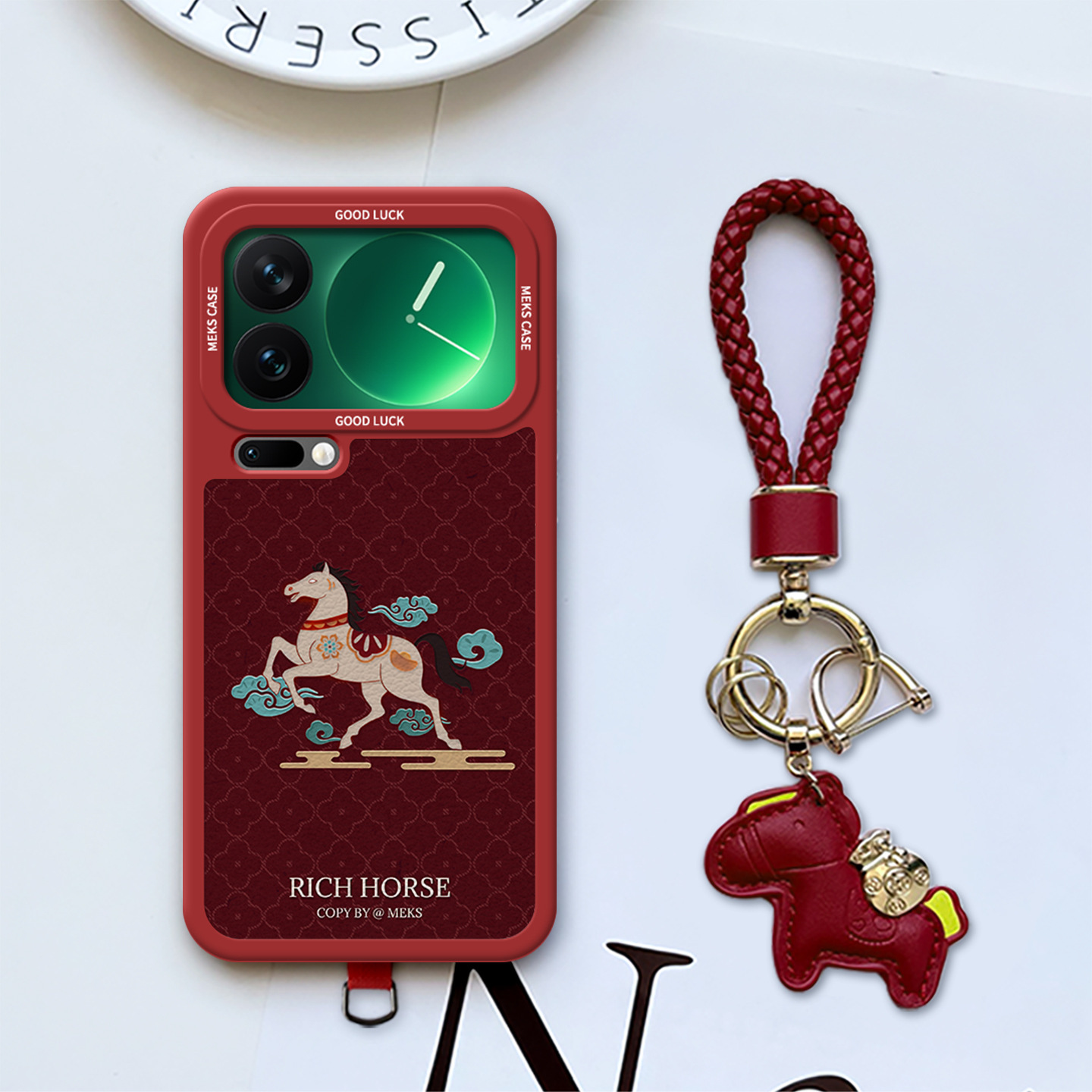 小清新保护壳刺绣云马适用于小