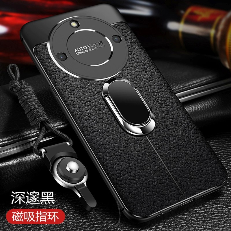 欧美适用荣耀X60手机壳X50GT荔枝