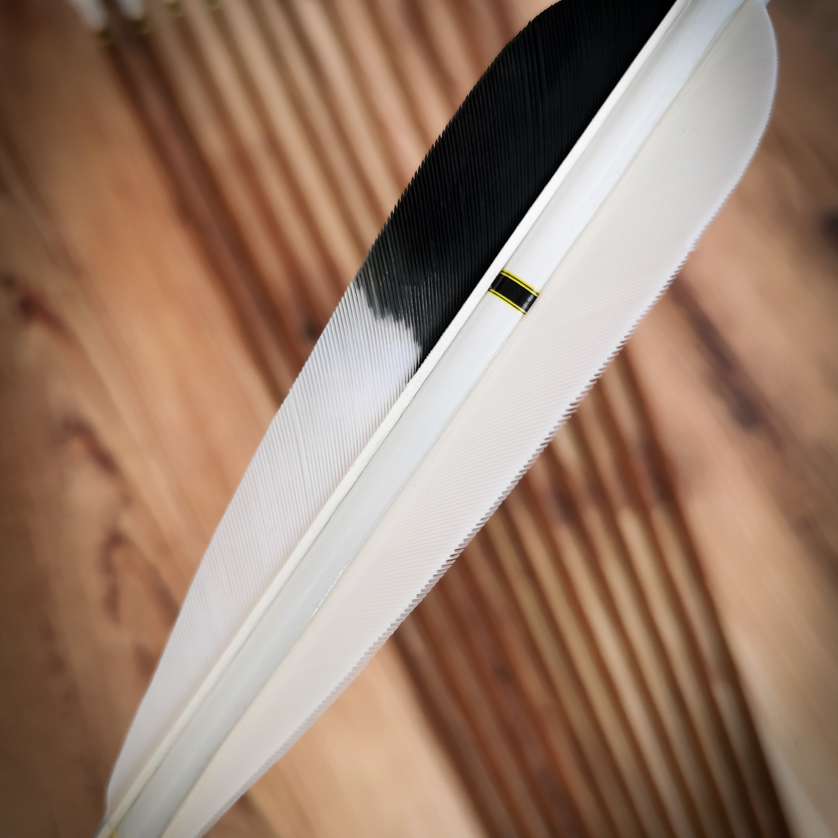 银翼精选木纹真羽纯碳箭弓箭传统