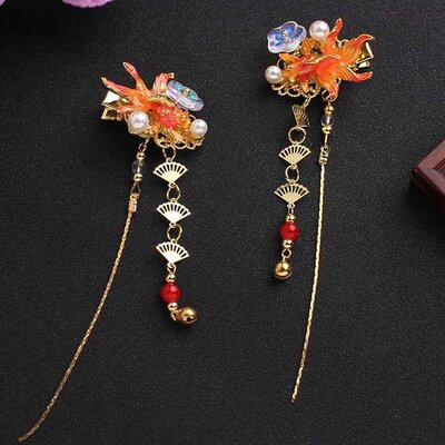 汉服顶簪子花钿 花钿发插流苏汉服对钗盘发畅发冠龙瑾商贸城 券比三家 汉服顶簪子花钿 花钿发插流苏汉服对钗盘发畅发冠龙瑾商贸城 券比三家