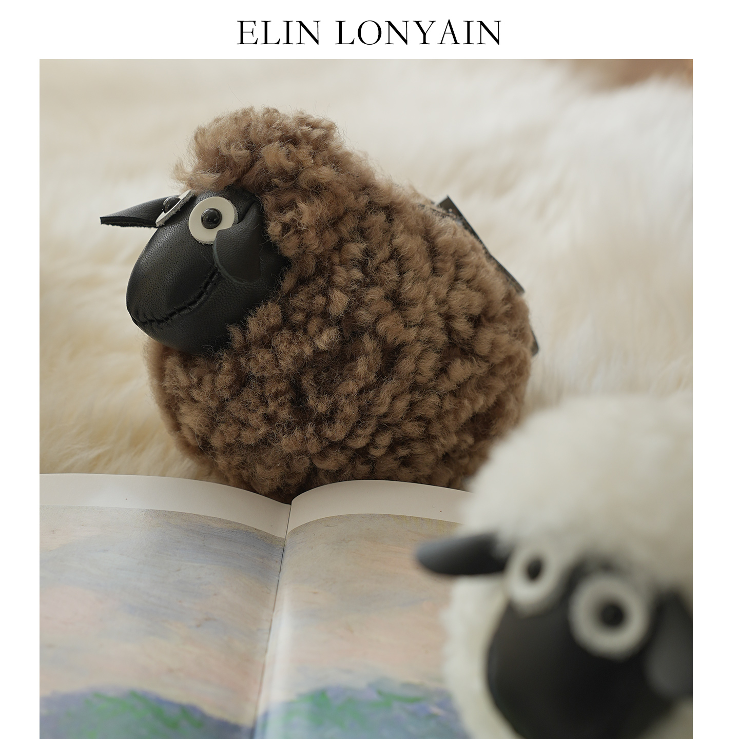 可爱羊毛挂件钥匙扣毛绒书包挂饰