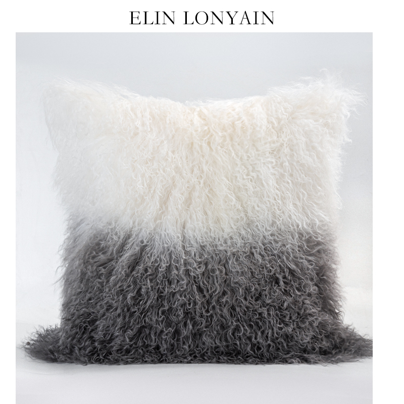 珑衍家居现代简约渐变滩羊毛