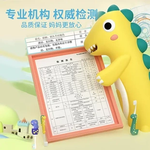 软毛0-3-6-12日本儿童牙刷婴儿卡通儿童品牌岁恐龙软毛宝宝