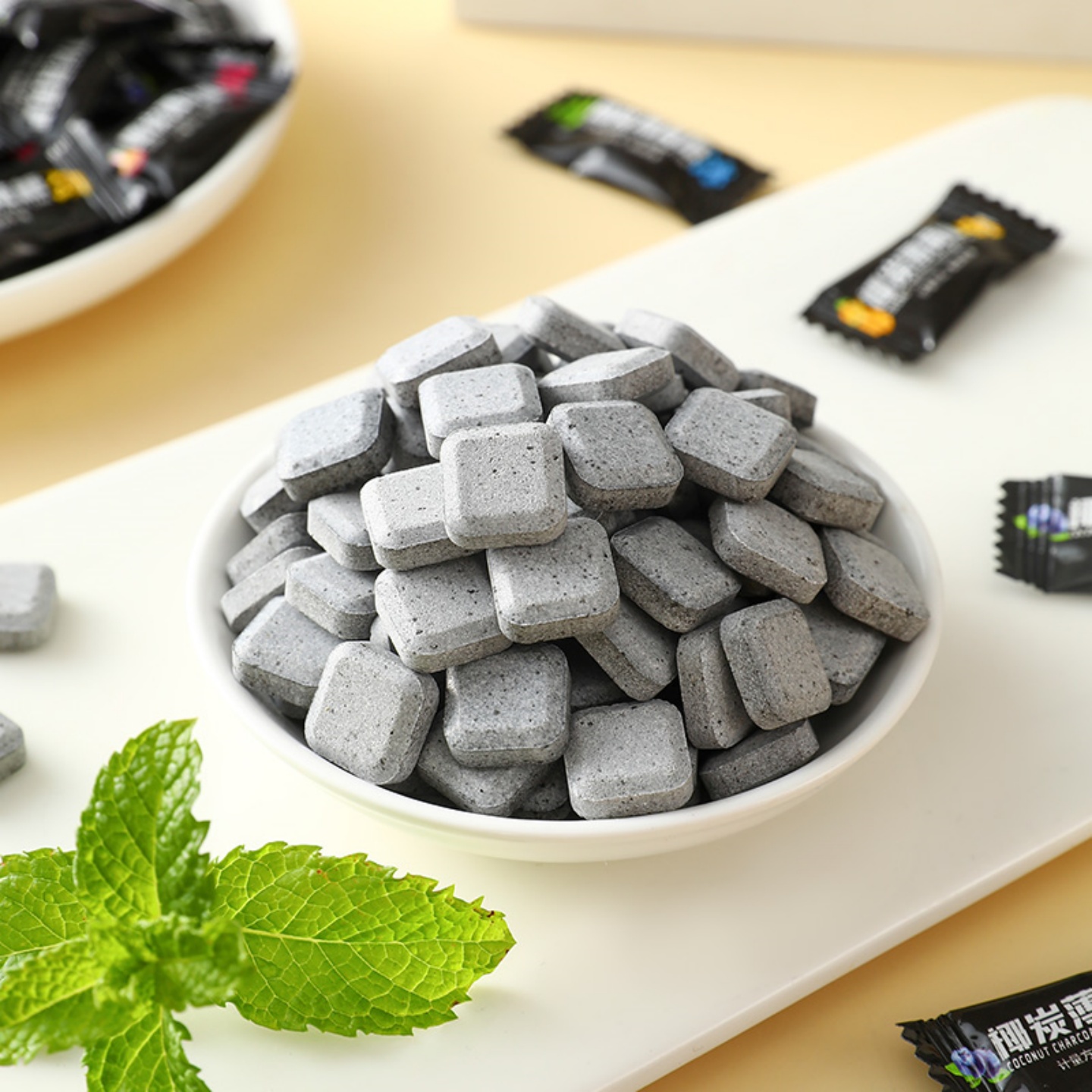 椰炭无糖薄荷糖清新口气