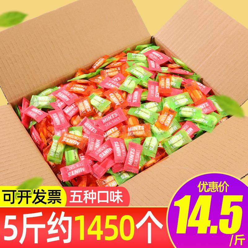 无糖薄荷糖压实糖果海盐百香果味图片