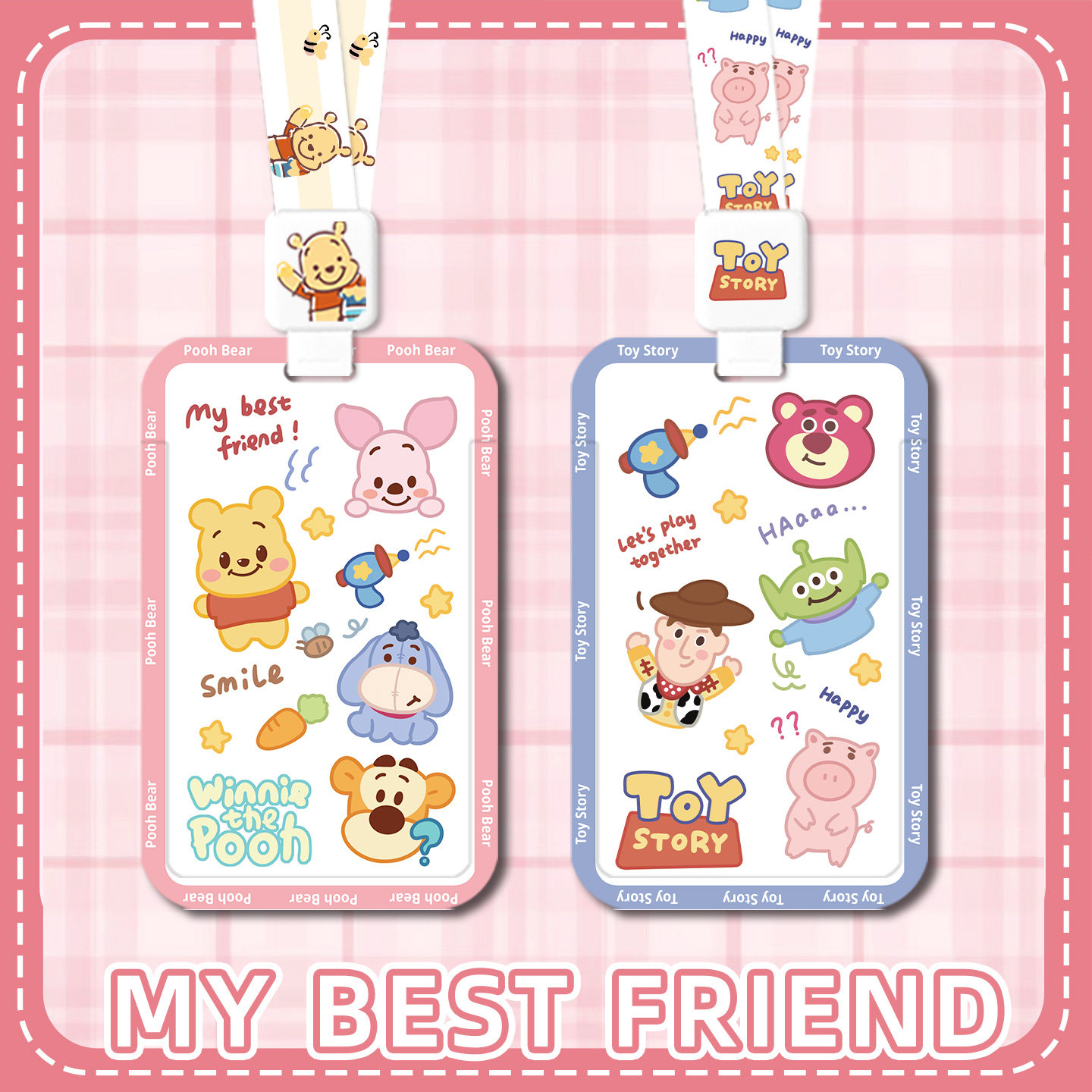 可爱总动员公交校园饭卡羊城通市民卡银行门禁接送卡保护壳工牌硬挂脖