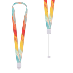 简约渐变纯色工牌挂脖绳可伸缩布艺吊绳黑色高级公司吊牌定制批量卡套挂绳单卖