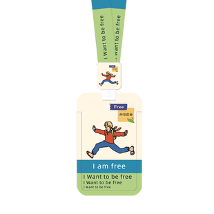 治愈焦虑情侣创意doodle市民卡学生校园饭卡地铁公交卡包门禁挂脖挂绳饰工作证件套ins日韩风羊城通身份证ins