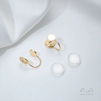 Силиконовые клипсы, модель R194, 14 карат, 6mm, 1 пары