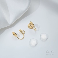 Силиконовые клипсы, модель R194, 14 карат, 1 пары