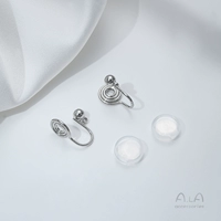 R194-2b белые K закрытые вертикальные кольцевые зажимы для ушей 1 пара 2 шт. Бесплатная силиконовая втулка