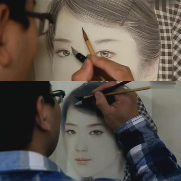 周雪宁工笔人物画戏曲仕女画白描线稿勾线高清视频教程电子版素材