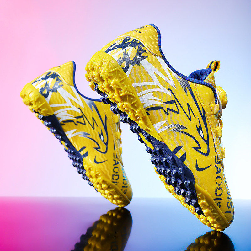 回力儿童足球鞋男童小学生专用碎钉鞋8岁9男孩旋转纽扣比赛训练鞋