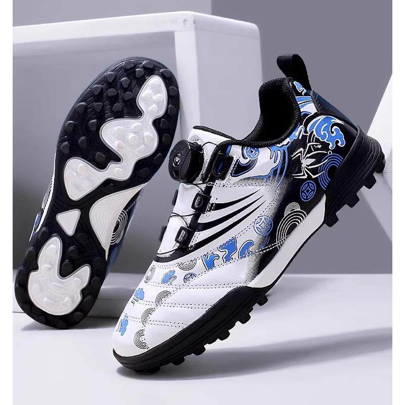 回力儿童足球鞋男童男孩专用训练小学生男款旋转纽扣运动碎钉球鞋