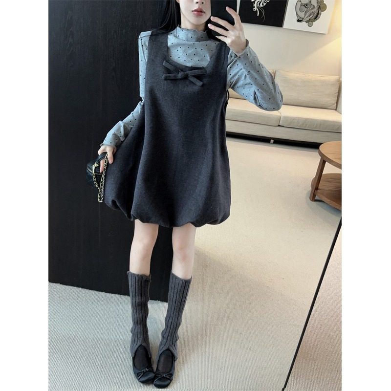 2026年新款韩版时尚气质秋冬减龄高级小香背心连衣裙精致休闲显瘦