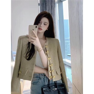 2025新款秋冬小香风气质名媛修身法式高级感设计短外套上衣