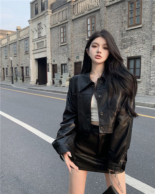 机车上衣小个子辣妹套装裙