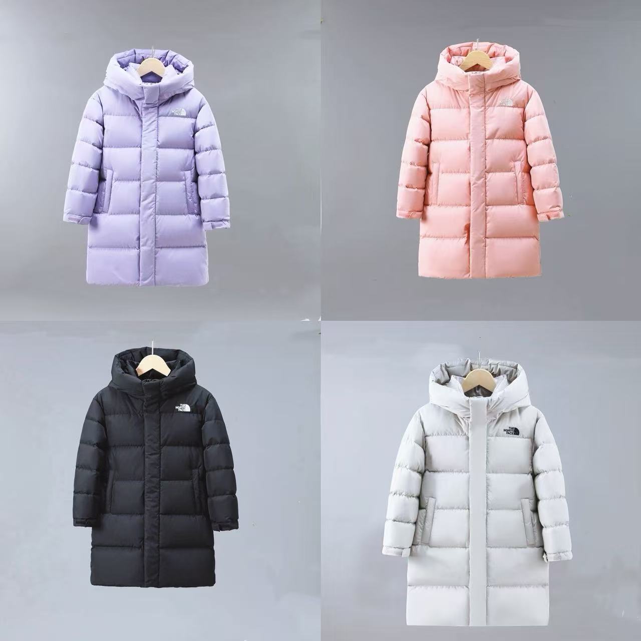 秋冬新款中大童120-160抗寒连帽户外休闲儿童加厚保暖加绒羽绒服