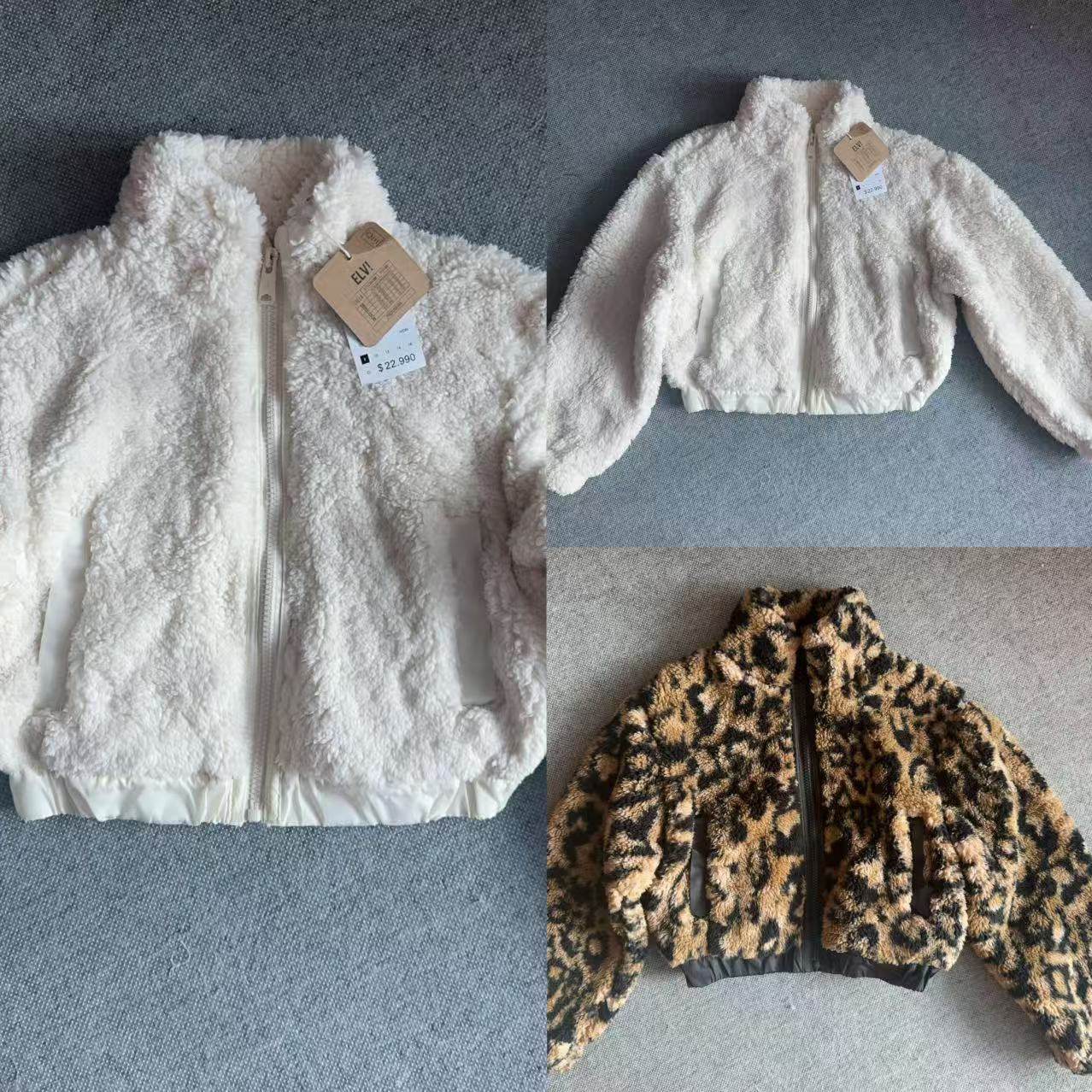 超美外套秋冬女童中大童羊羔毛