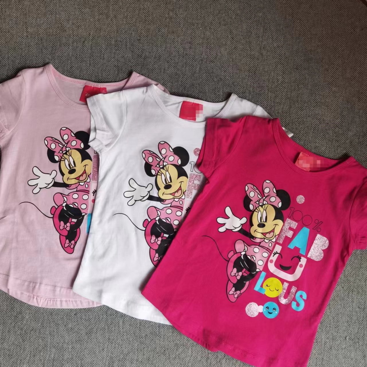 超美合集外单女童夏季新款卡通图案米妮3-8岁三色棉质舒适短袖T恤,童装/婴儿装/亲子装,T恤,淘宝优惠券,粉丝福利购,淘宝优惠卷