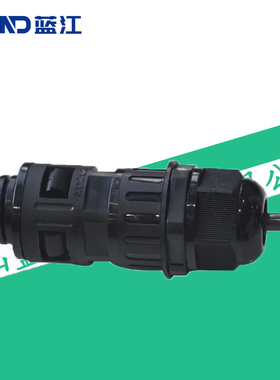 蓝江LAND 电缆软管锁紧接头PA尼龙塑料波纹管电线密封波浪管葛兰