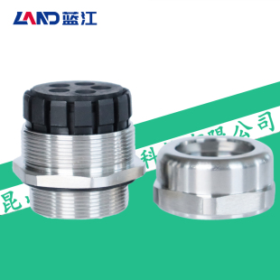 蓝江LAND 五孔防爆不锈钢电缆接头304多孔葛兰头5孔防水格兰头CE