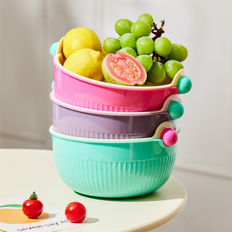 诺室多巴胺双层加厚洗菜盆沥水篮