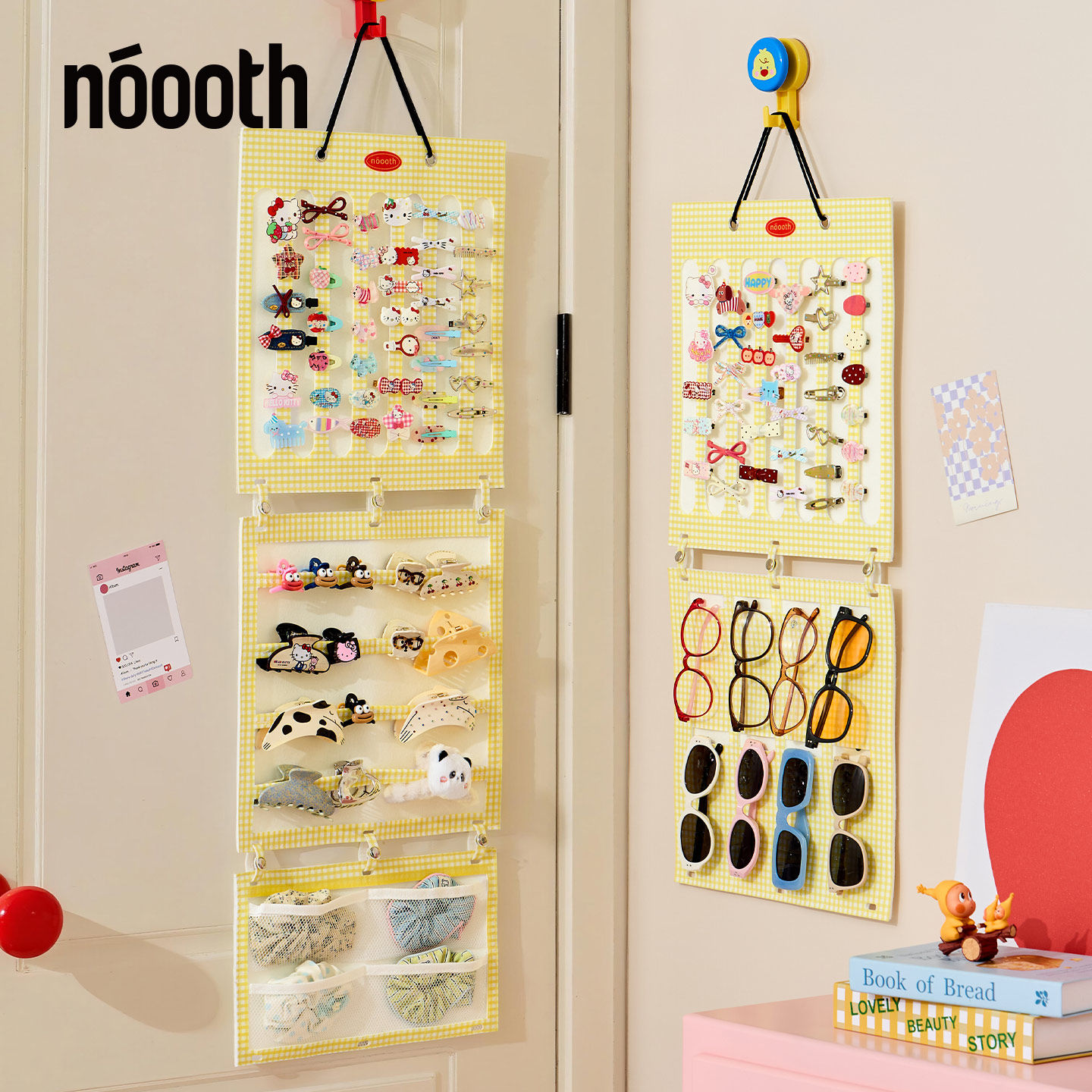 毛毡发饰收纳神器挂墙