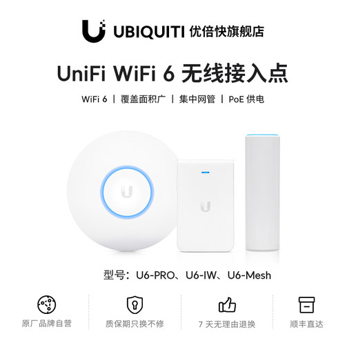 UniFi千兆WiFi6双频入墙式无线AP