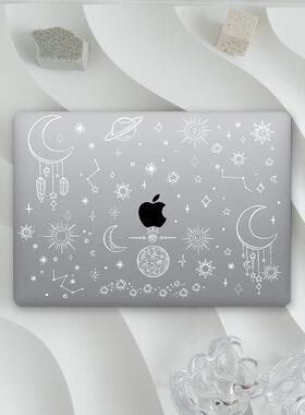 透明磨砂宇宙2024新款苹果电脑保护套适用于macbookprom114保护壳13笔记本air13.6 macbook m1 pro16寸