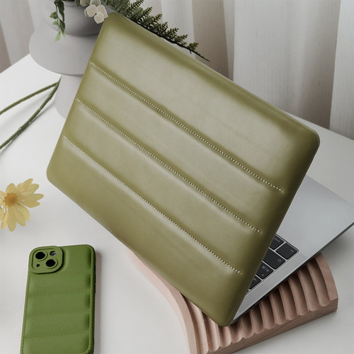 电脑壳MacM1/M2抹茶绿气垫羽绒